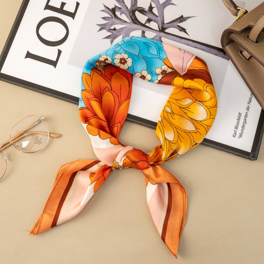 Dahlia Silky Square Scarf