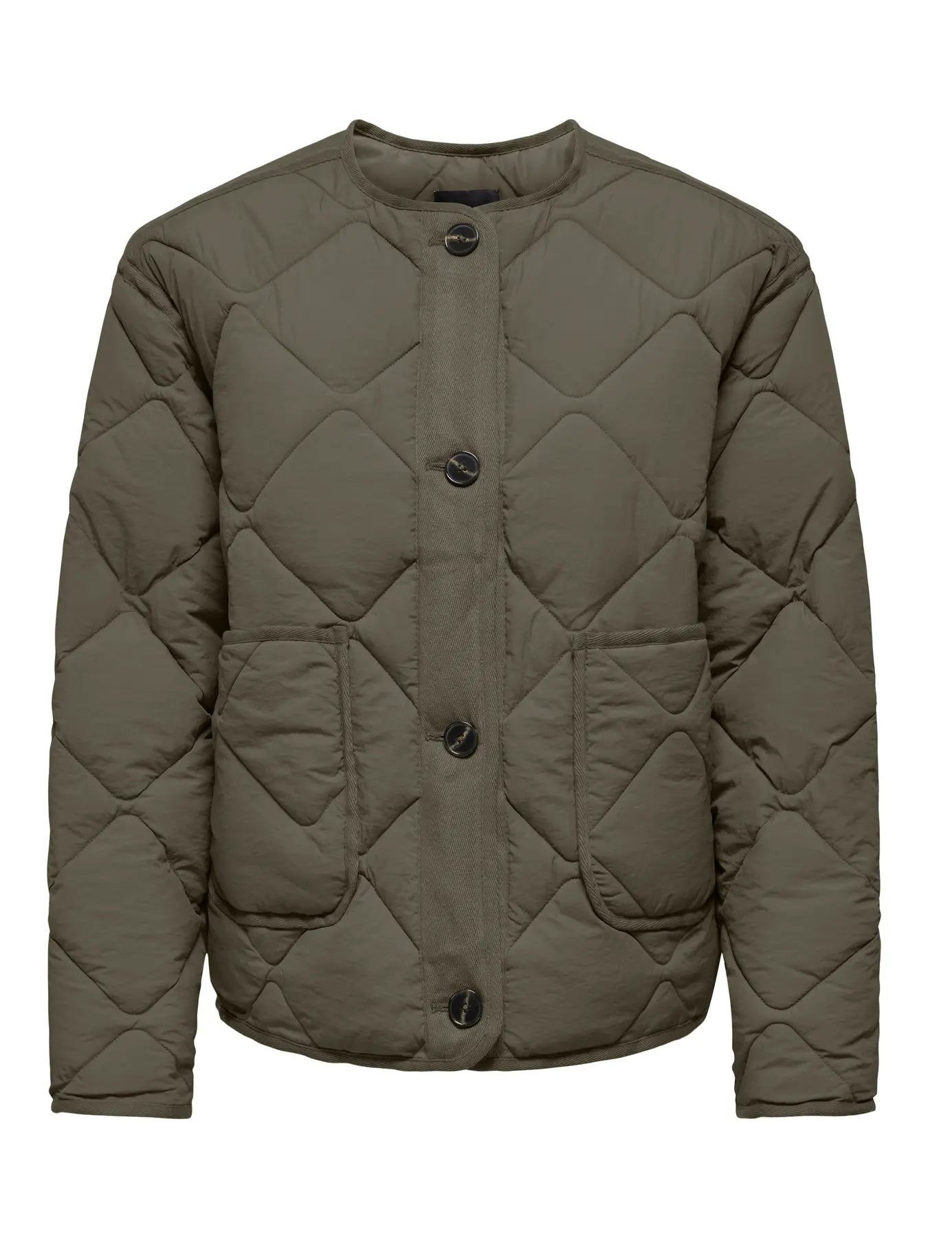 ONLY Harriet Quilted Jacket in Khaki