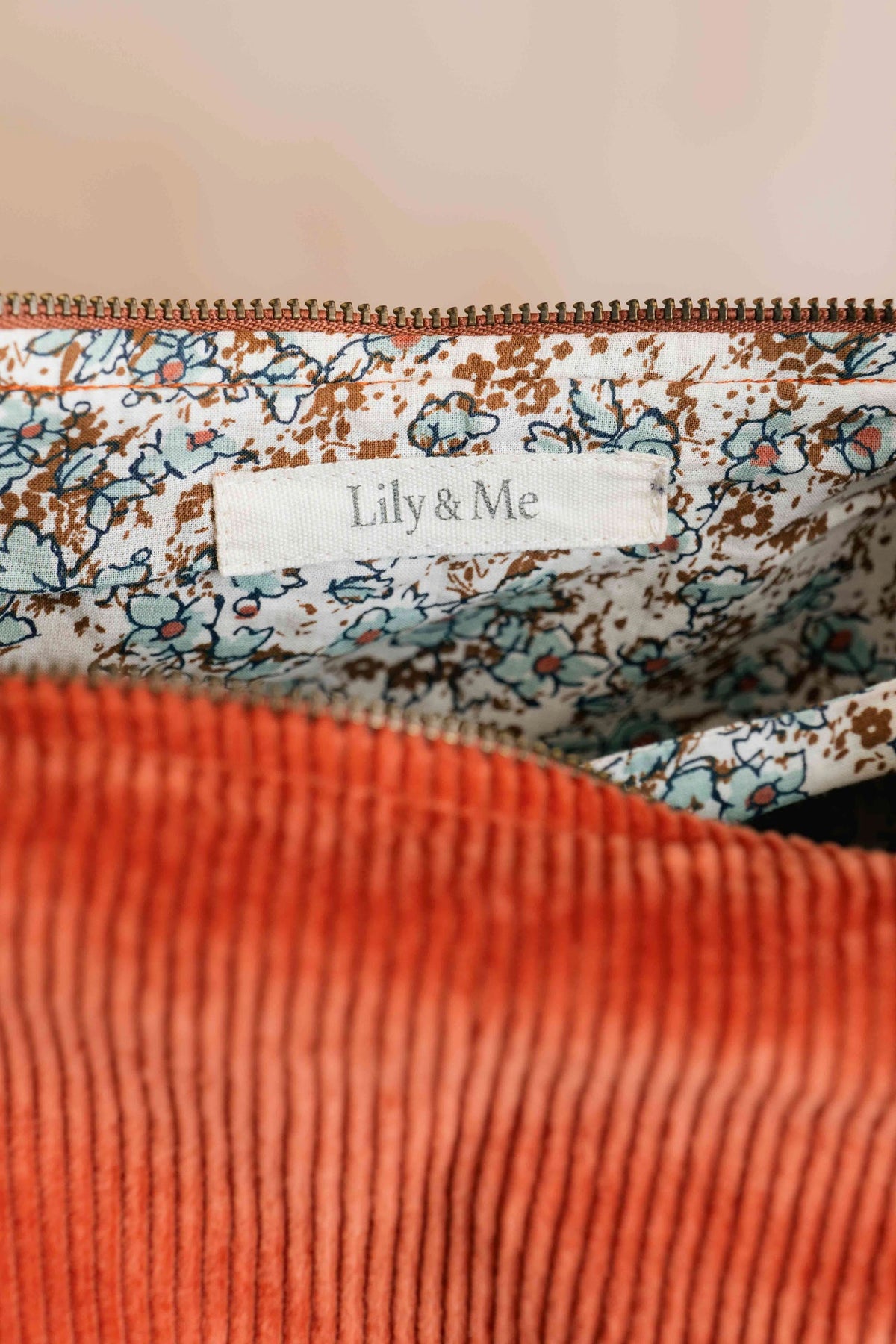 Lily & Me Jumbo Cord Sling Bag in Terracotta