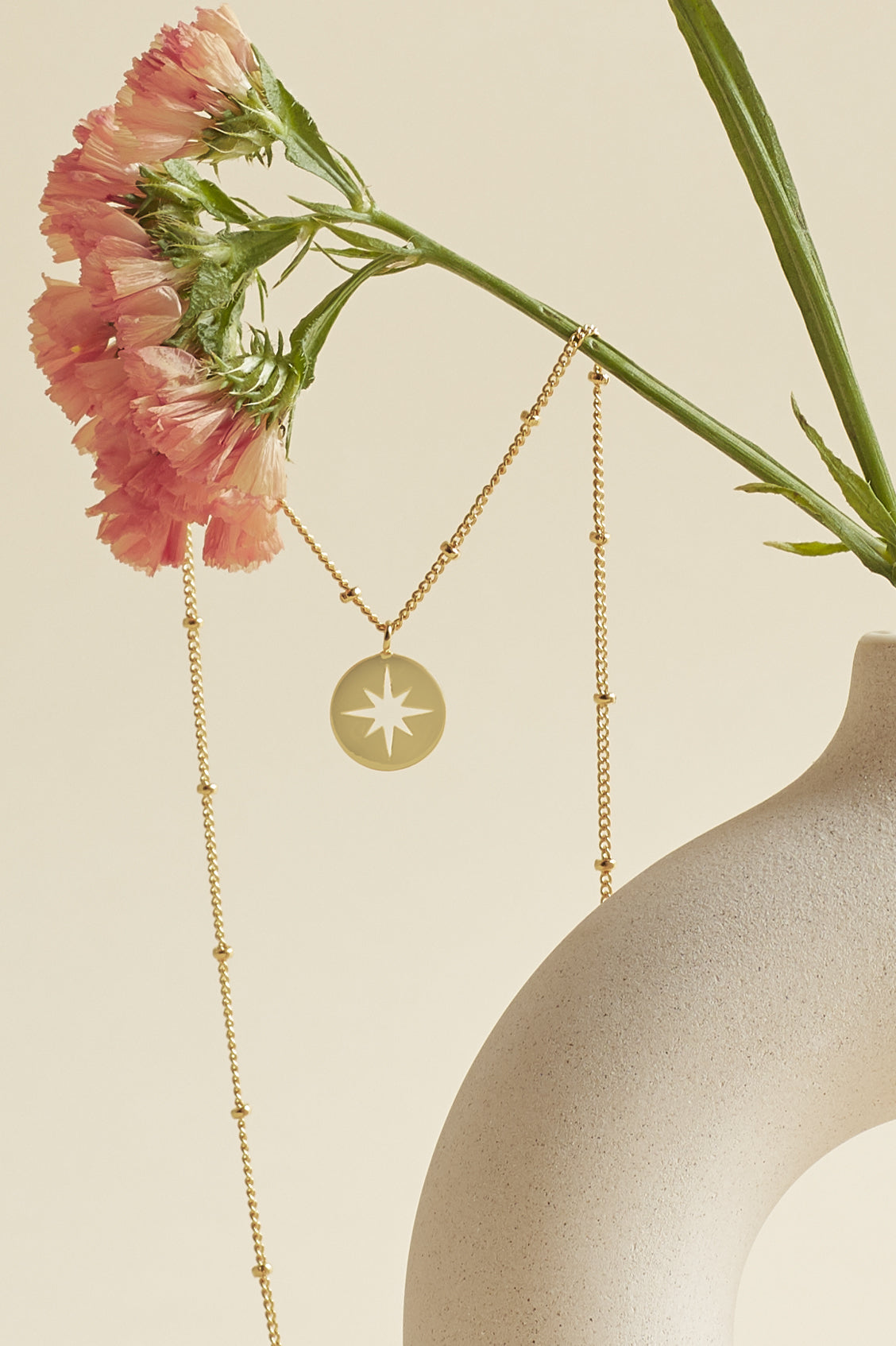 Estella Bartlett Starburst Disc Necklace