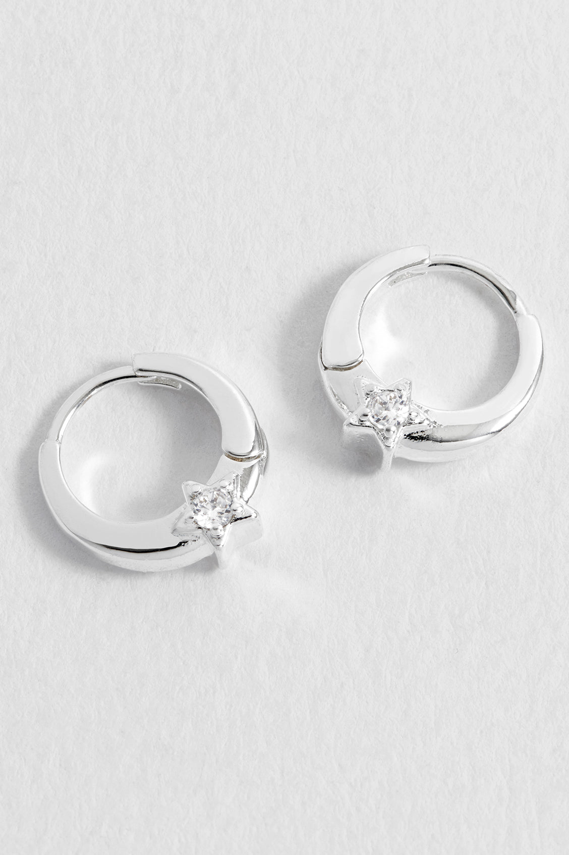 Estella Bartlett Moon & Star Huggies Silver