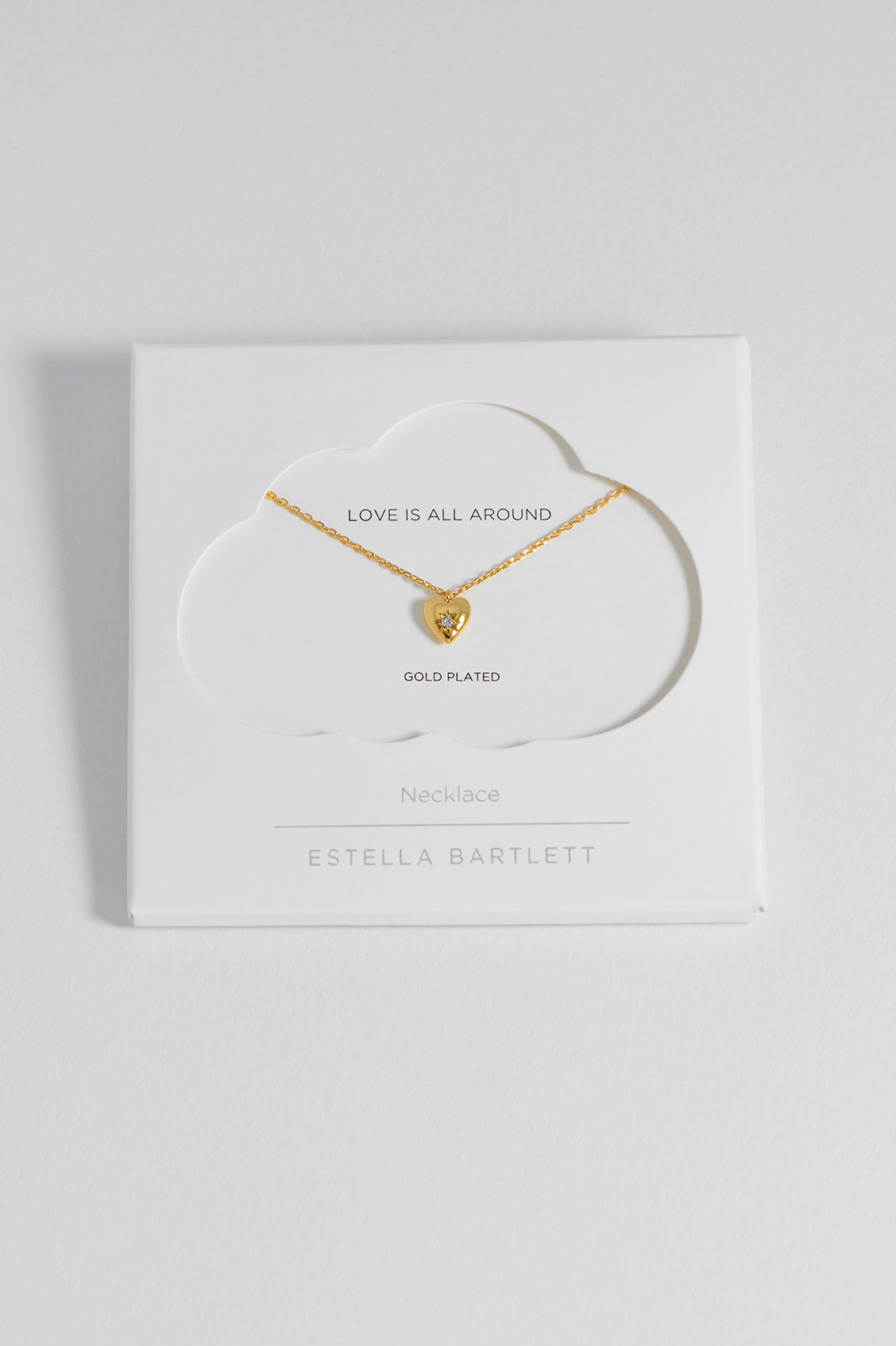 Estella Bartlett CZ Star Heart Necklace