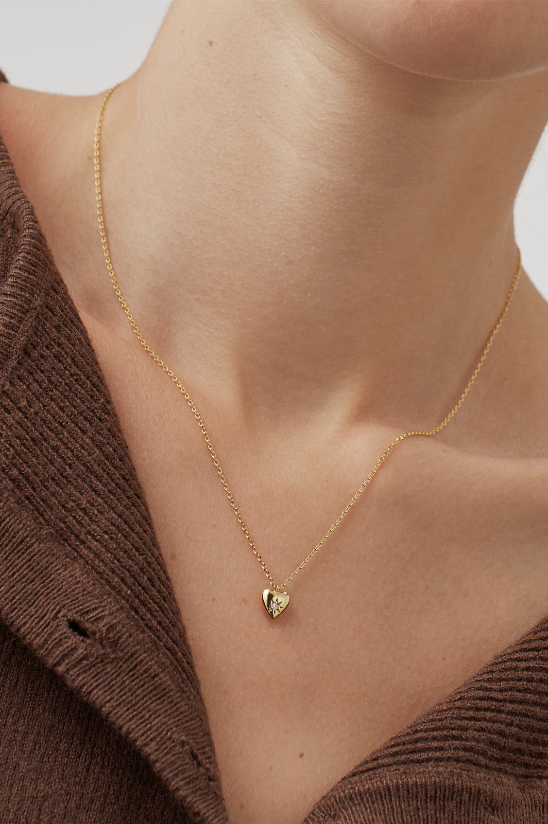 Estella Bartlett CZ Star Heart Necklace