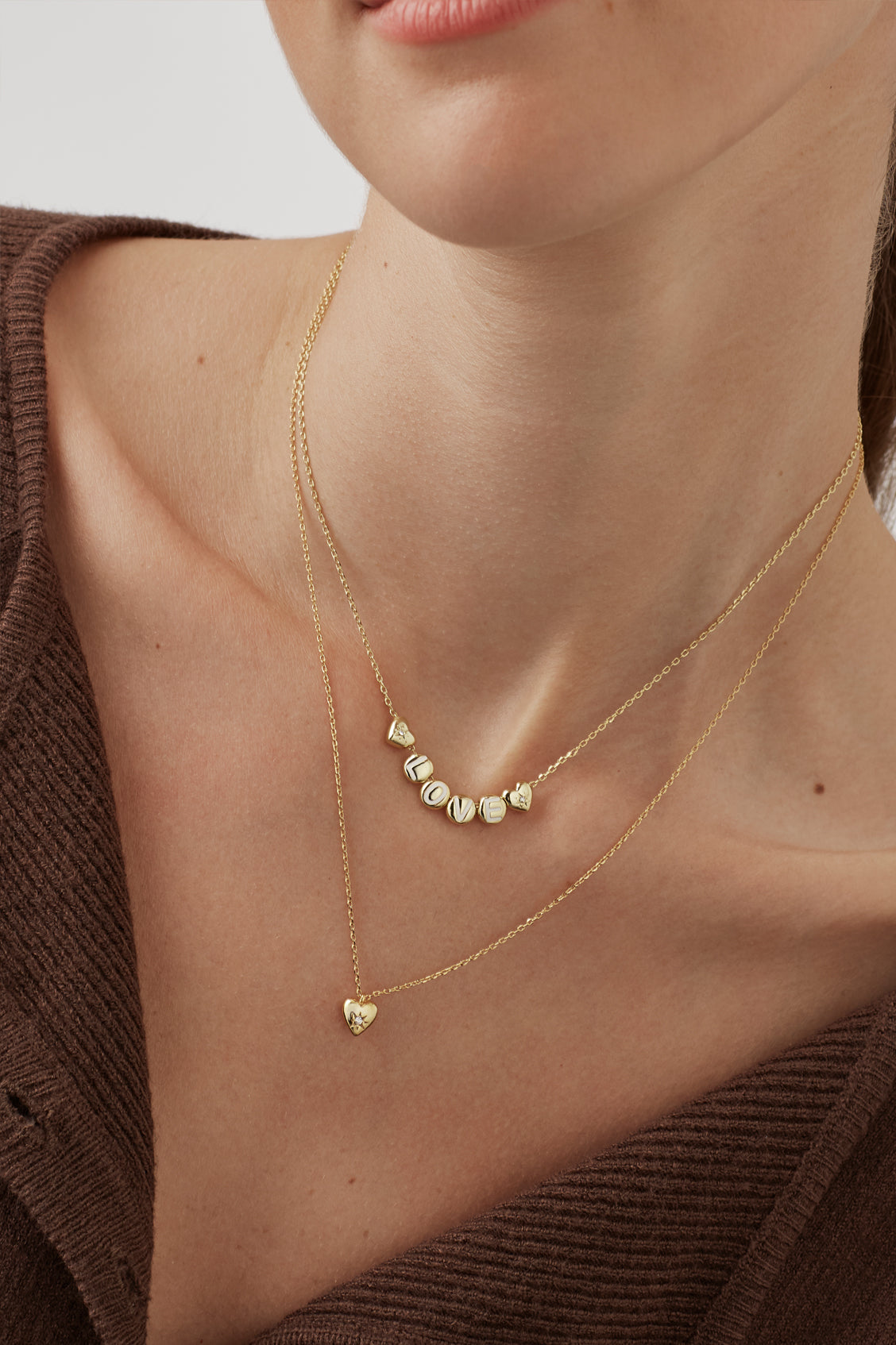 Estella Bartlett CZ Star Heart Necklace