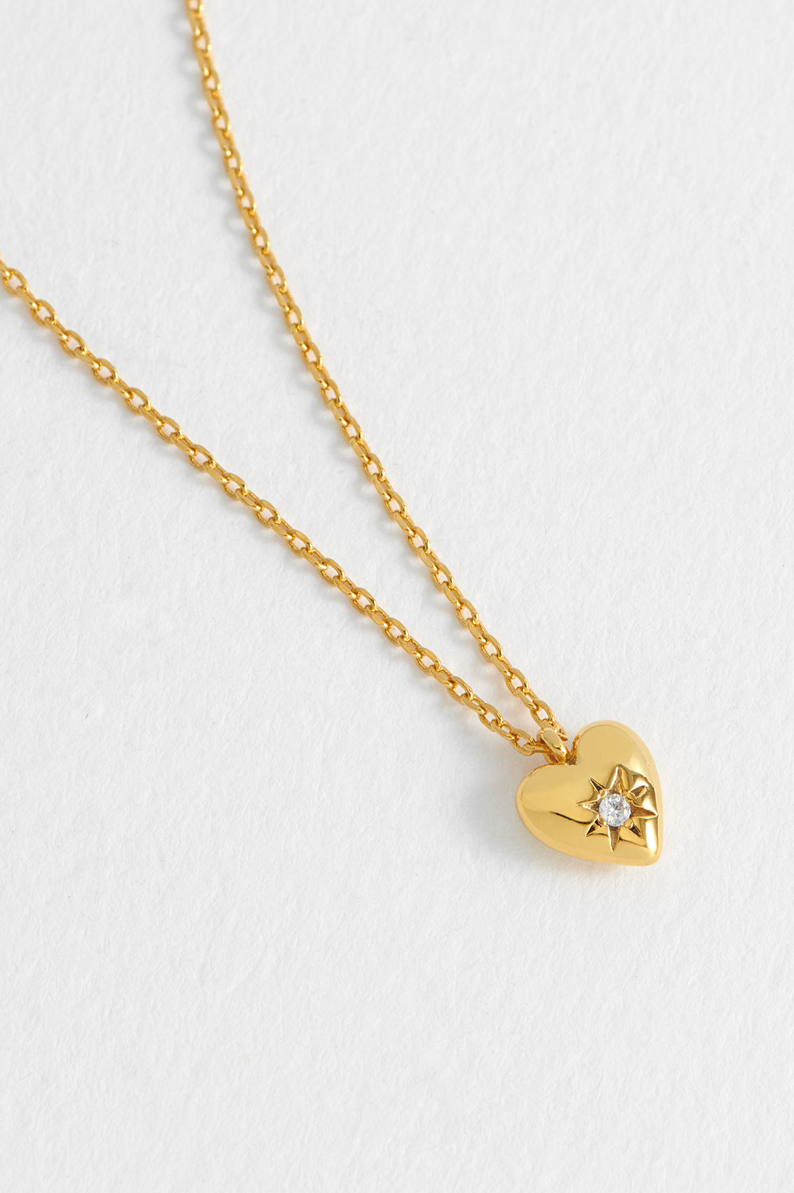 Estella Bartlett CZ Star Heart Necklace