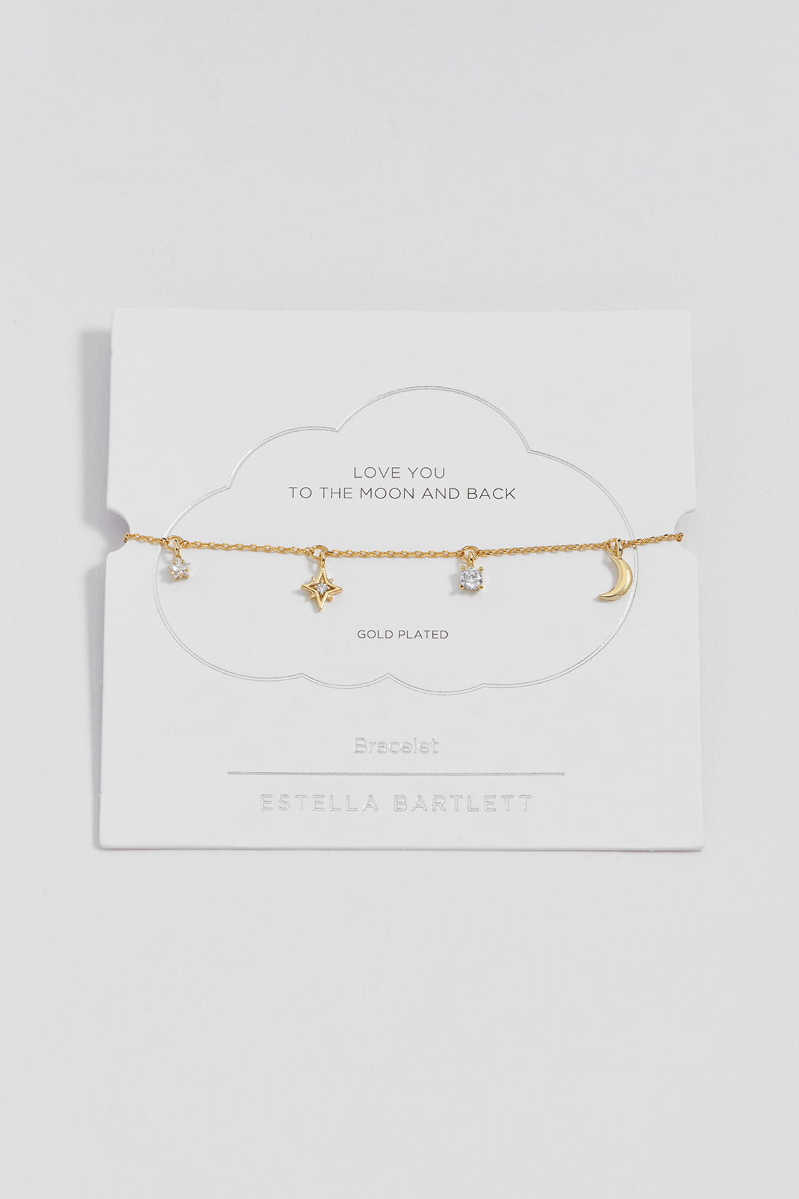 Estella Bartlett Moon & Stars Charm Bracelet