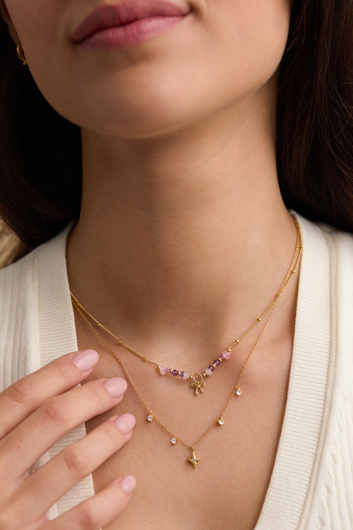 Estella Bartlett North Star Charm Necklace