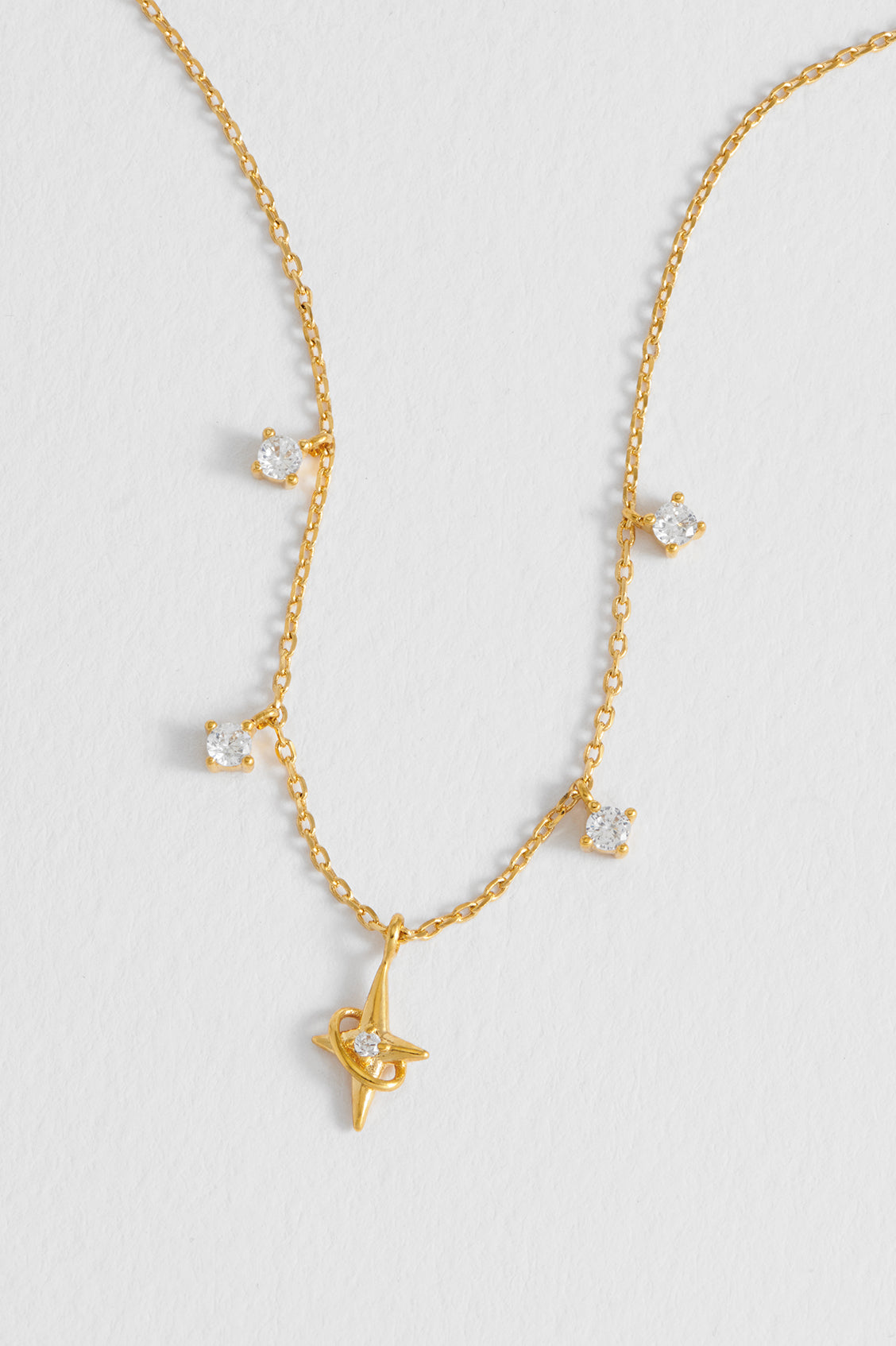 Estella Bartlett North Star Charm Necklace