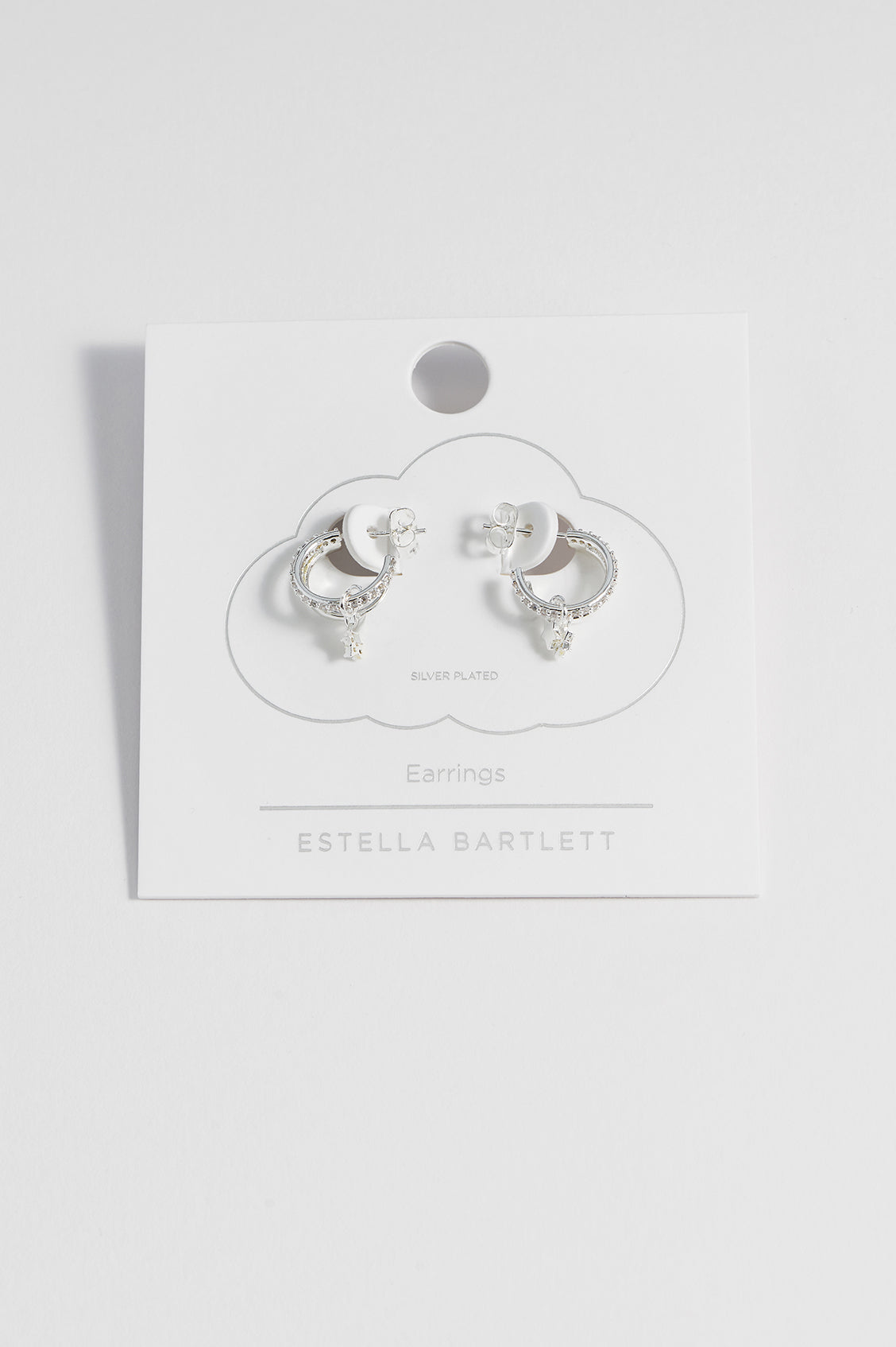 Estella Bartlett Duo Pave Star Hoops
