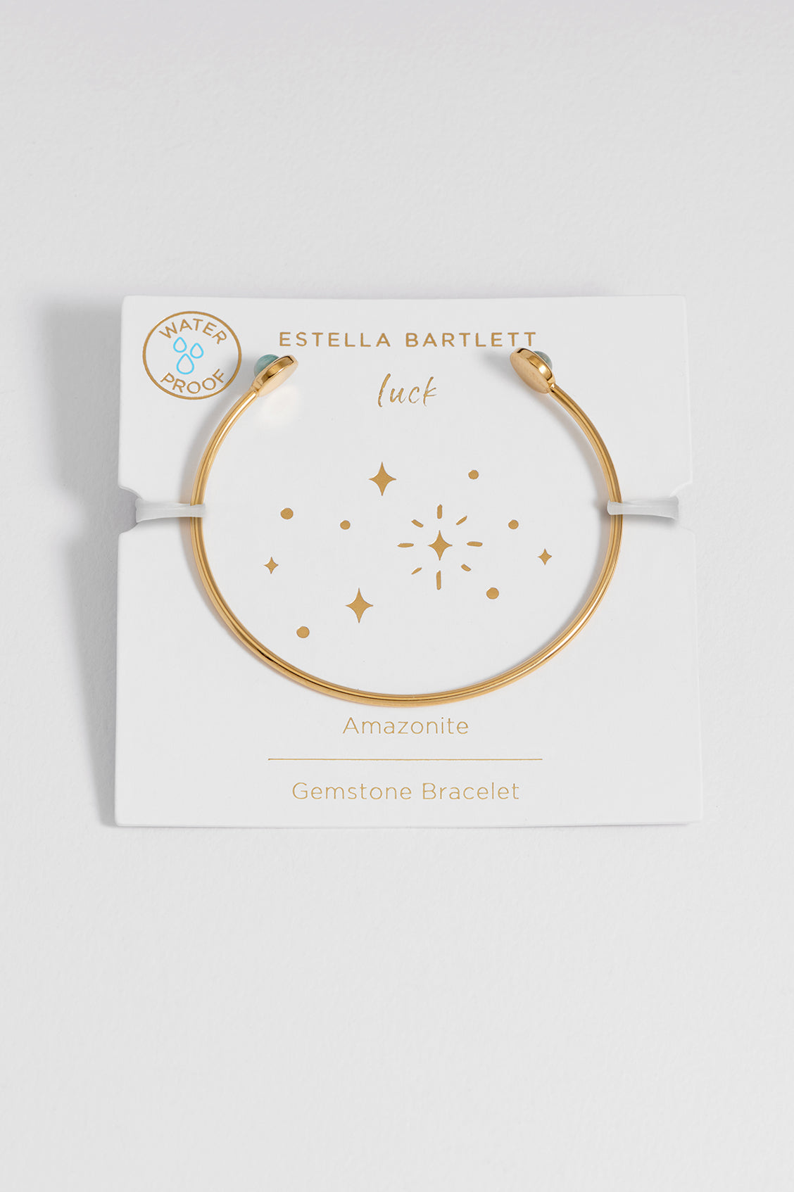 Estella Bartlett Wellness Amazonite Open Bangle
