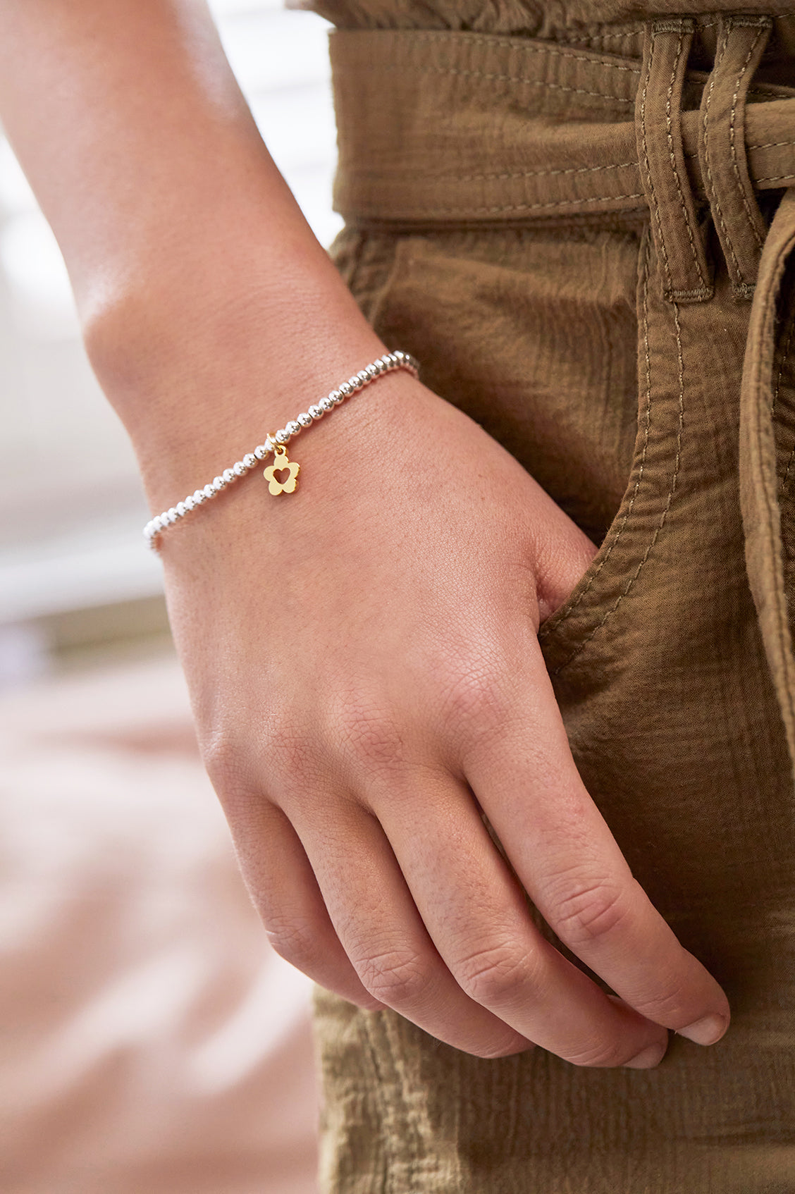 Estella Bartlett Flower Heart Sienna Bracelet