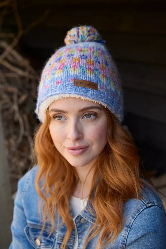 Arundel Bobble Beanie in Sky