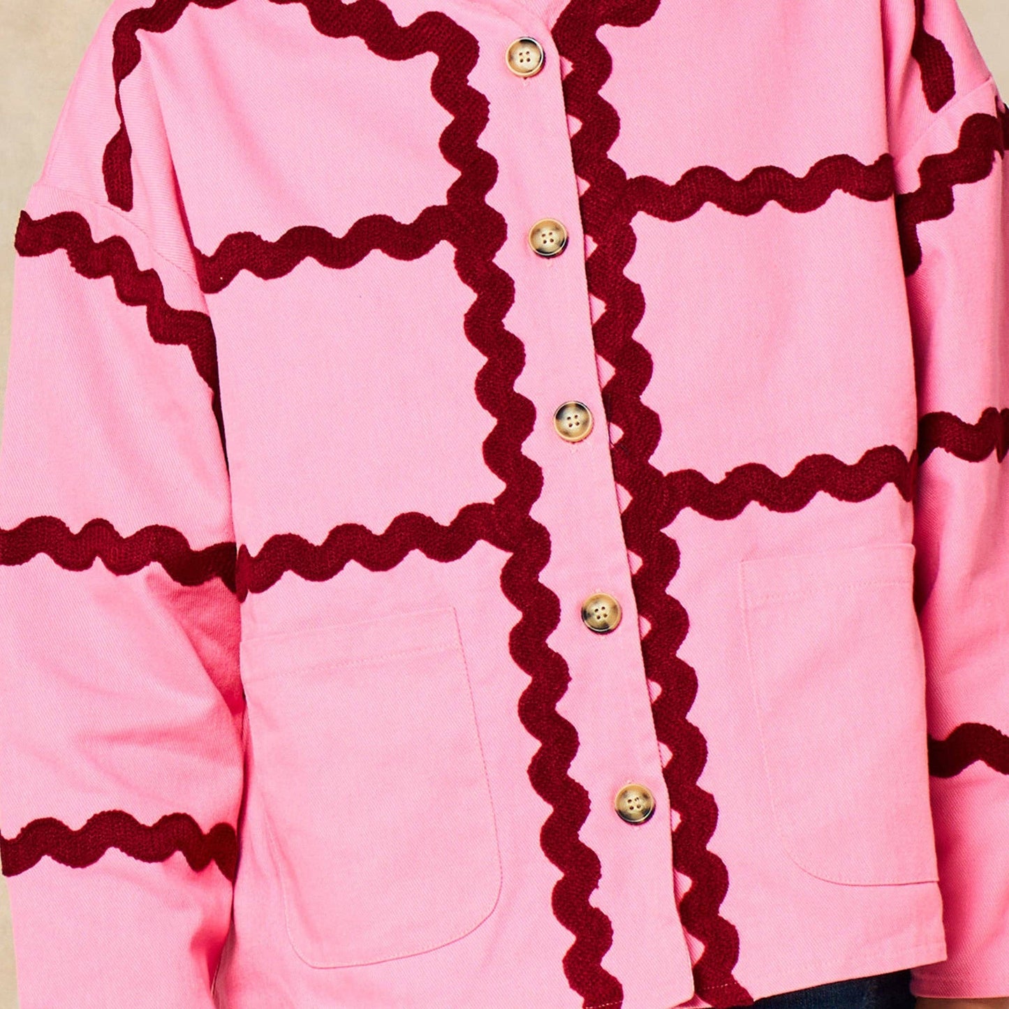 Willow Ric Rac Trim Cotton Twill Jacket