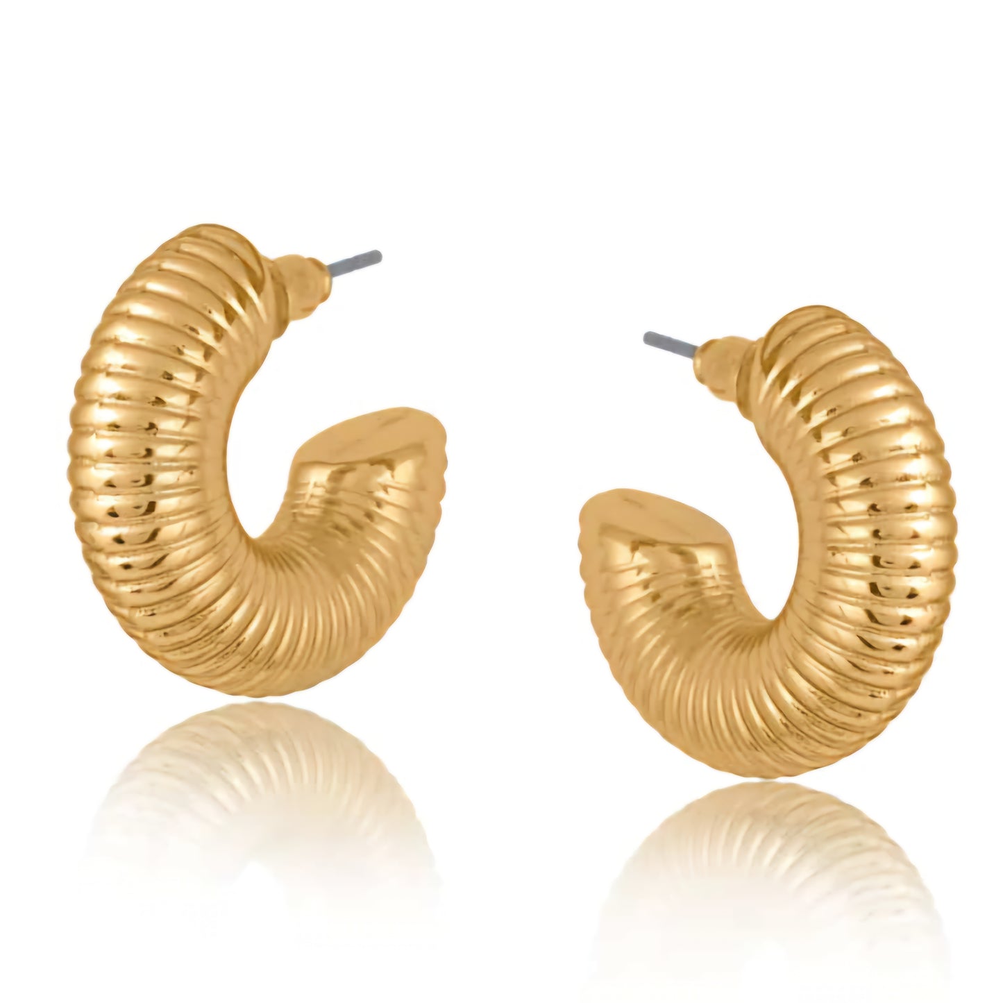 Atlanta Spring Texture Hoop Earrings