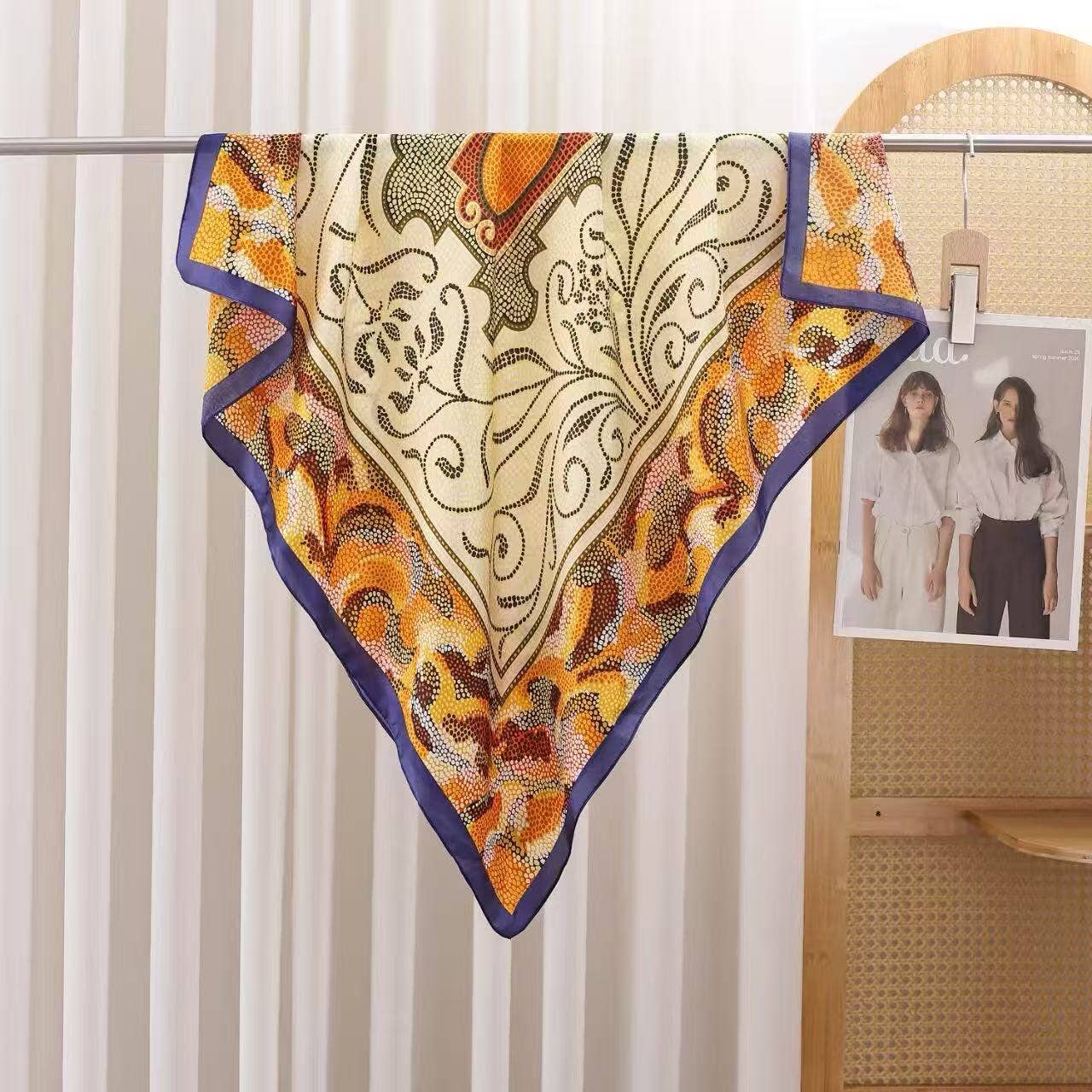 Mosaic Silky Square Scarf