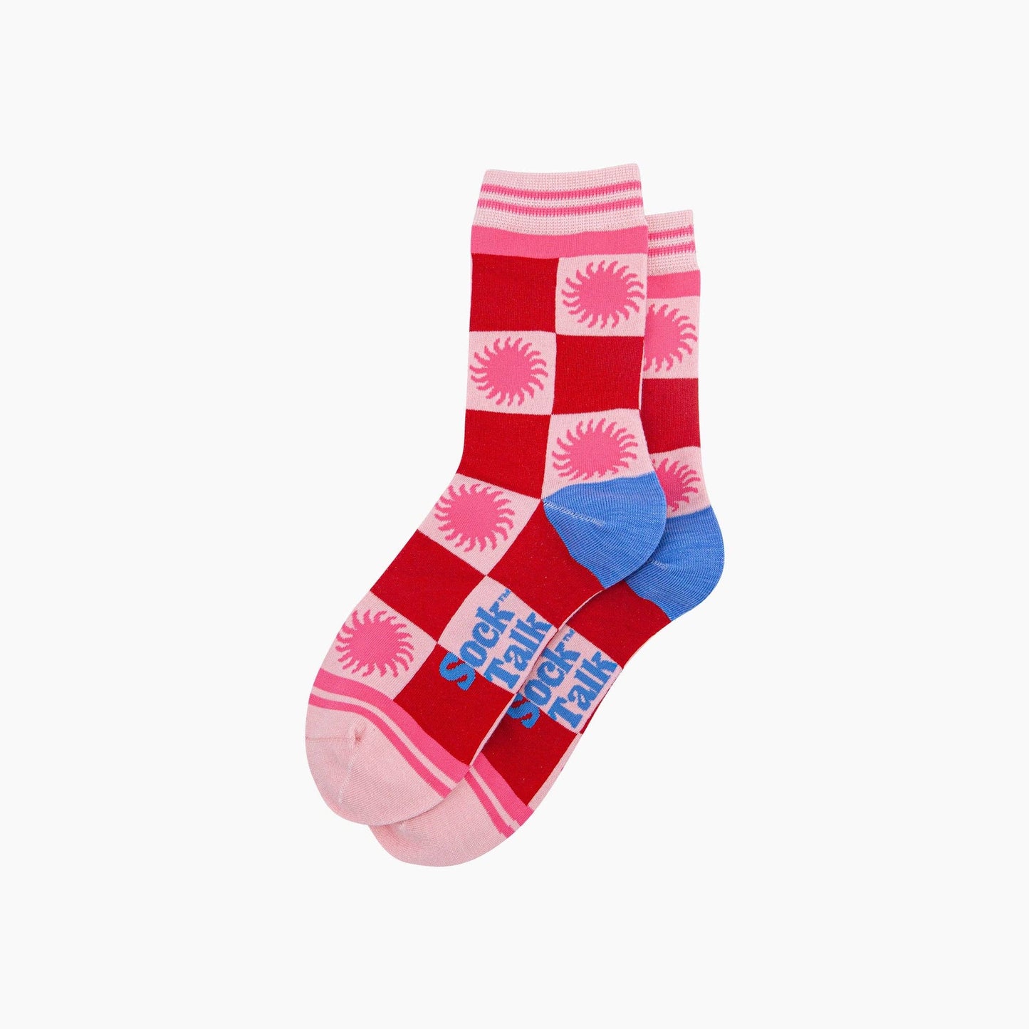 Sun Checkerboard Bamboo Socks