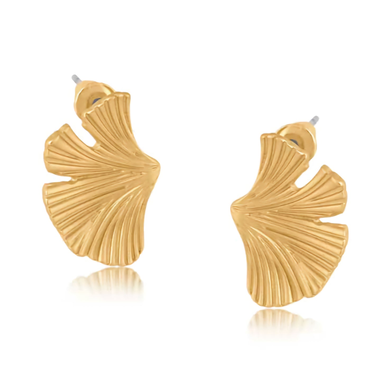 Julia Gynko Leaf Stud Earrings