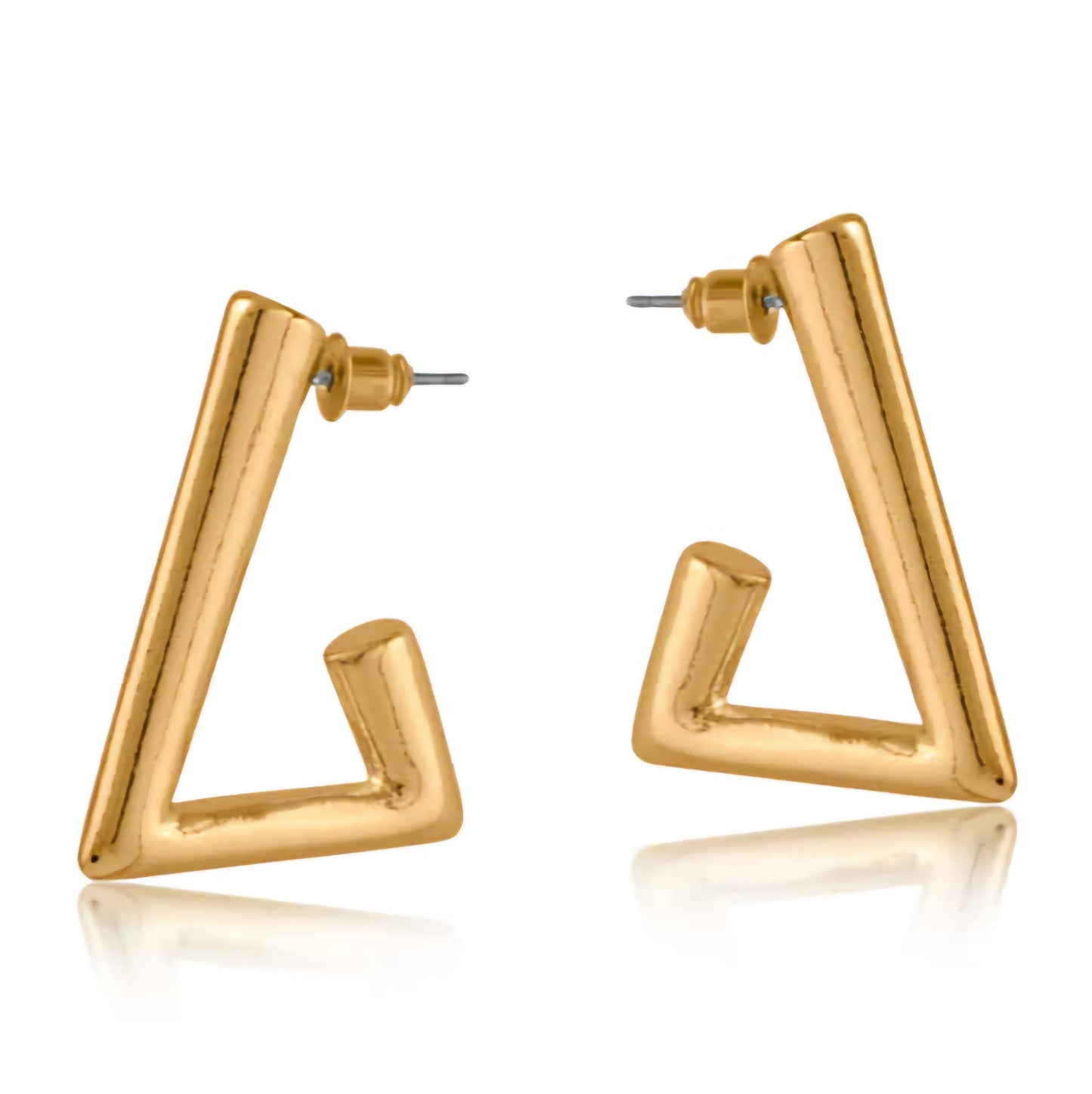 Samantha Triangle Tube Earrings
