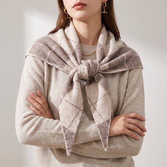 Argyle Triangle Scarf