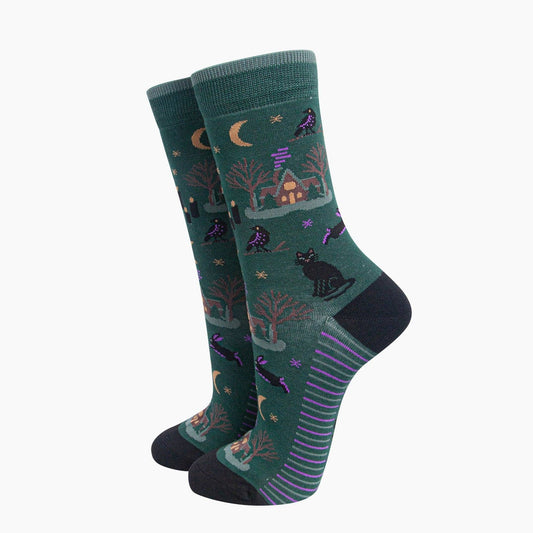 Witchy Cabin Bamboo Socks