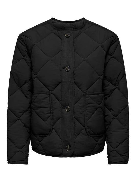 ONLY Harriet Quilted Jacket in Black