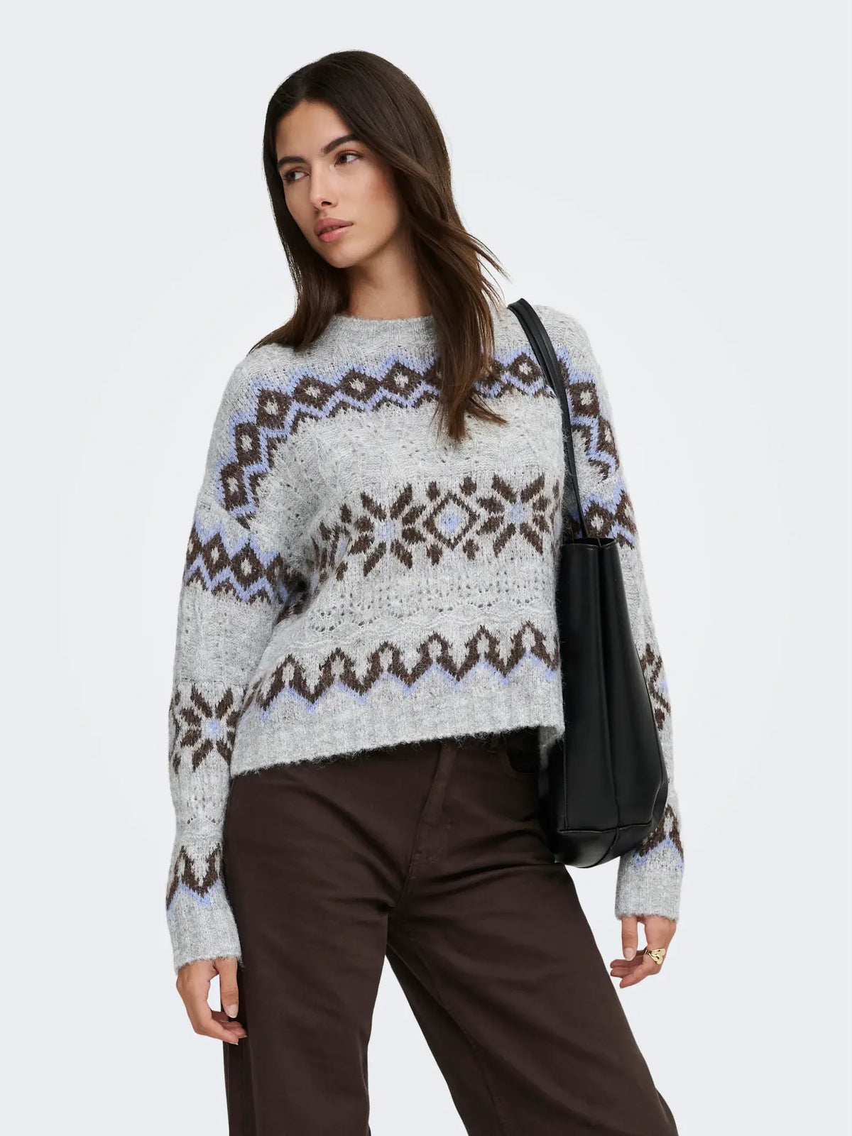 ONLY Stockholm Fair Isle Jumper