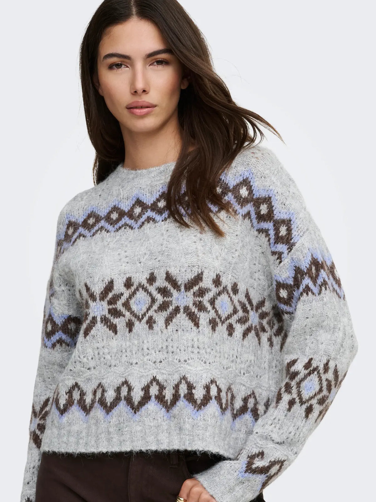 ONLY Stockholm Fair Isle Jumper