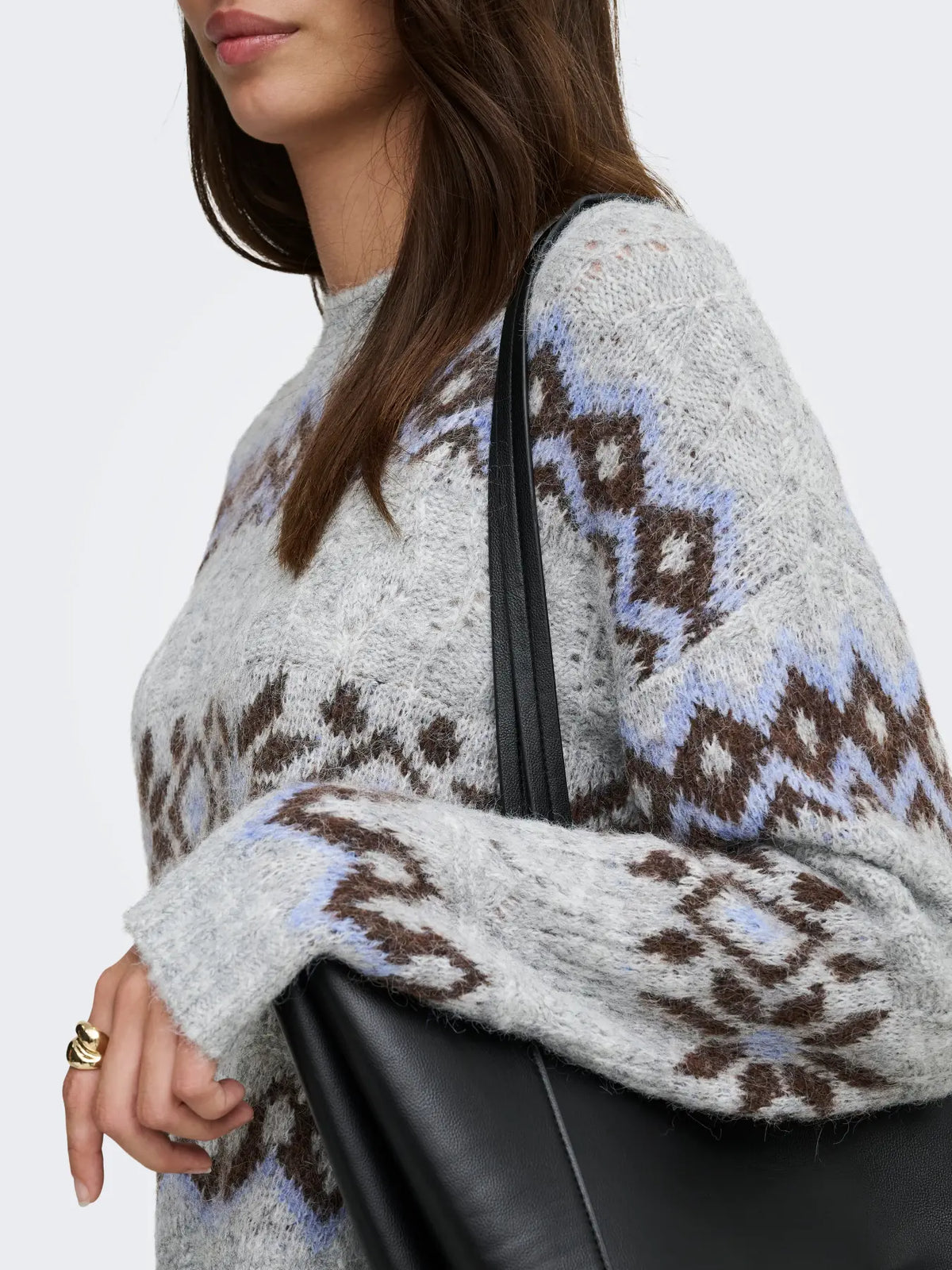 ONLY Stockholm Fair Isle Jumper