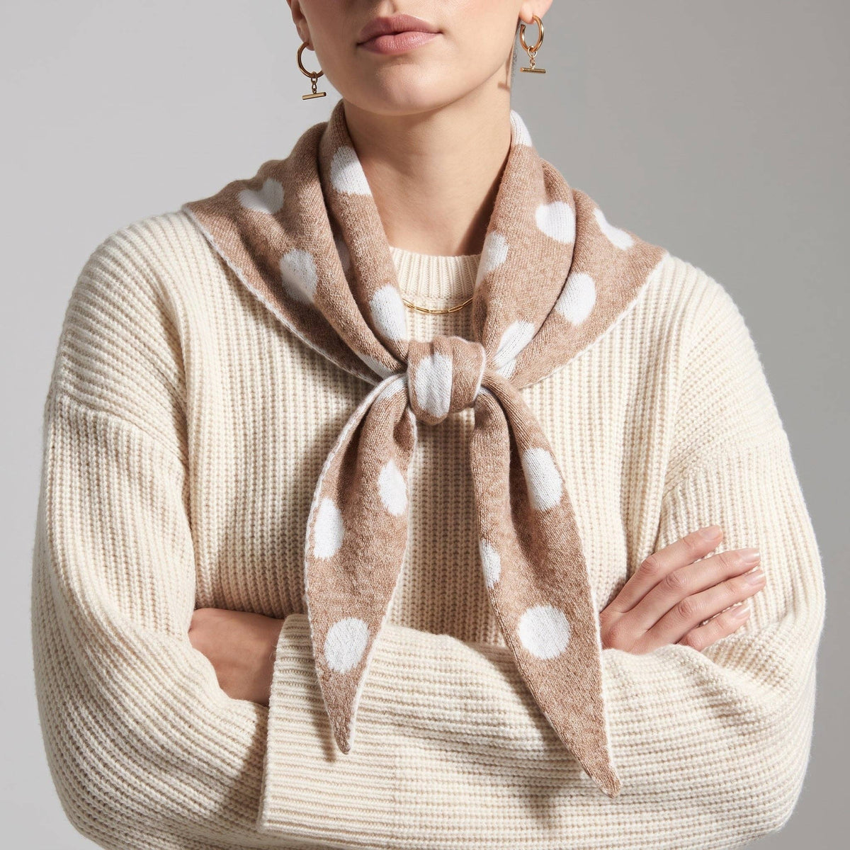 Spotted Triangle Scarf