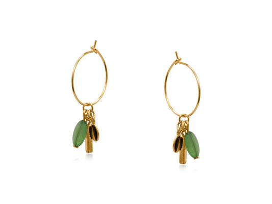 Bellas Charm Hoop Earrings