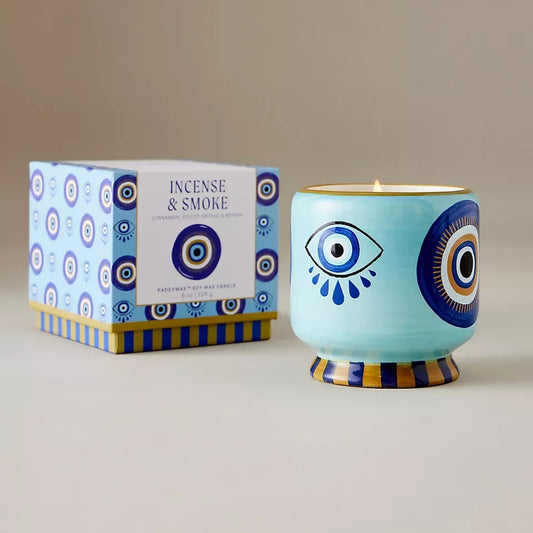Paddywax Evil Eye Ceramic Soy Candle