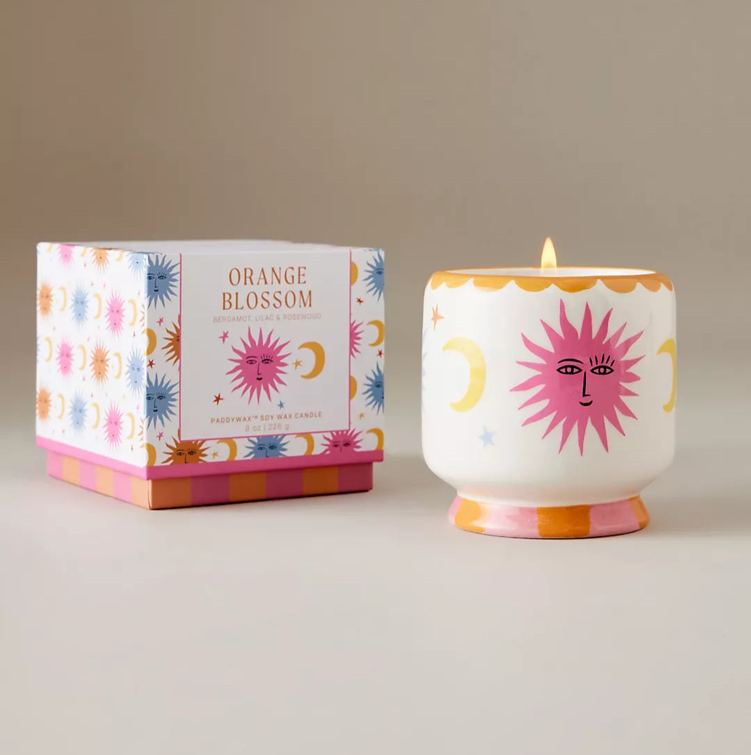 Paddywax Sun Ceramic Soy Candle