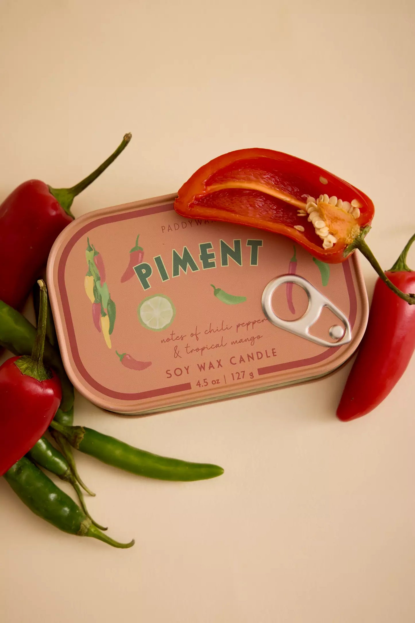 Paddywax Bistro Piment Chilli & Mango Tin Soy Candle