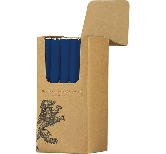 British Colour Standard Eco Dinner Candle in Midnight Blue