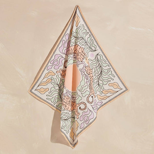 The Tigress Organic Cotton Square Neckerchief