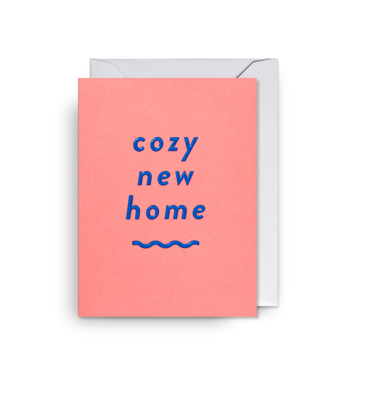 Cozy New Home Orange Mini Card