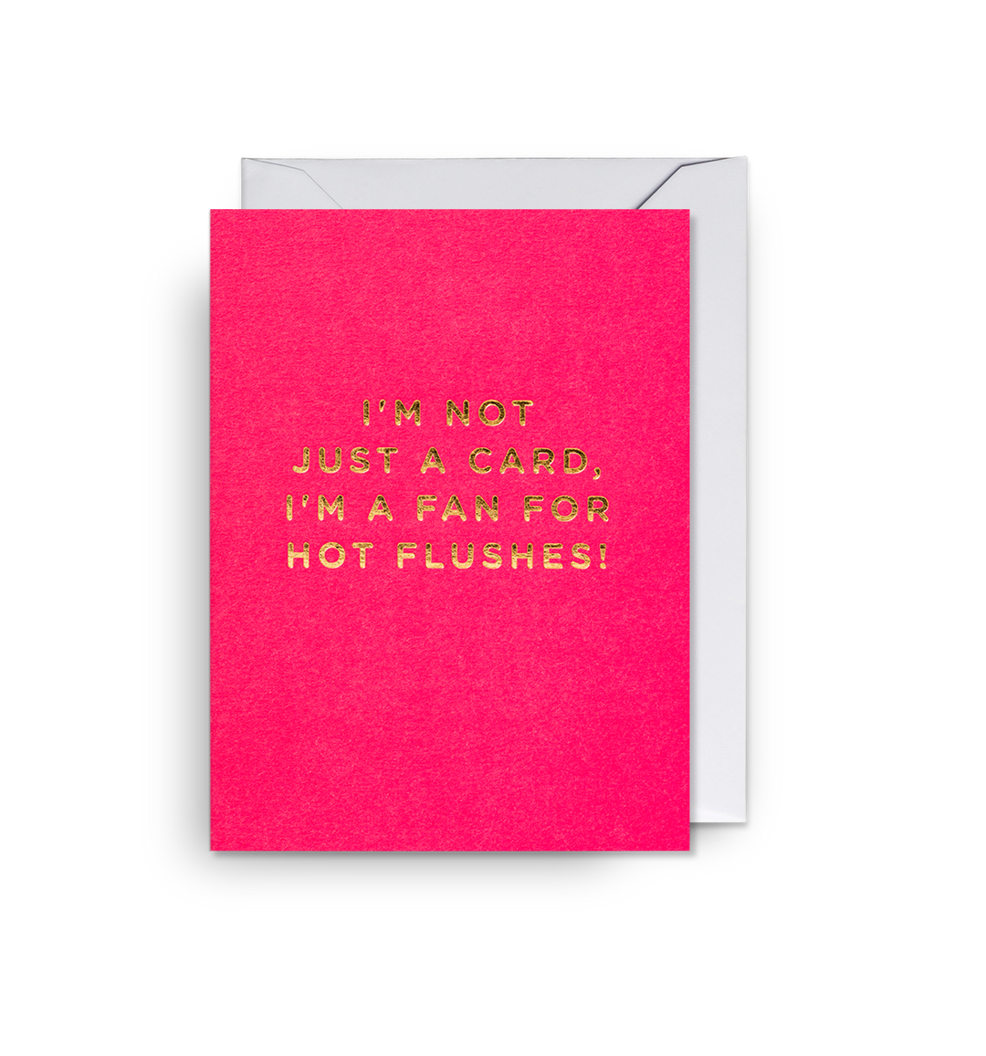 I'm Not Just A Card, I'm A Fan For Hot Flushes Mini Card