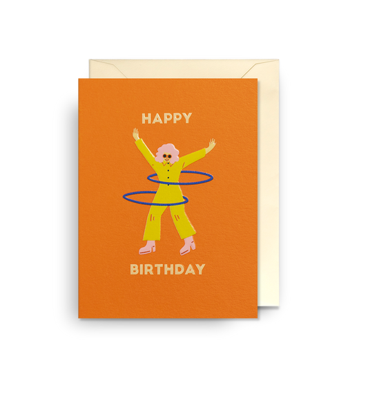Happy Birthday Retro Babe Mini Card