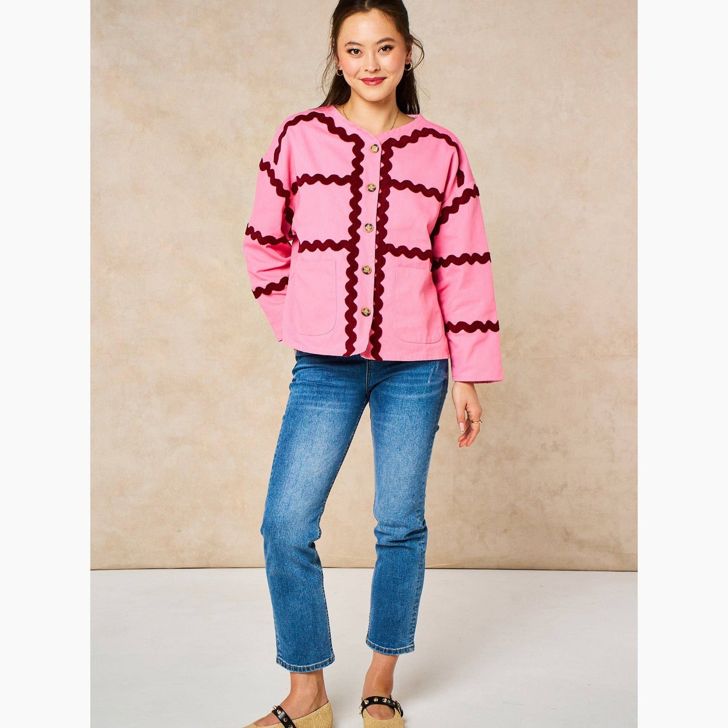 Willow Ric Rac Trim Cotton Twill Jacket