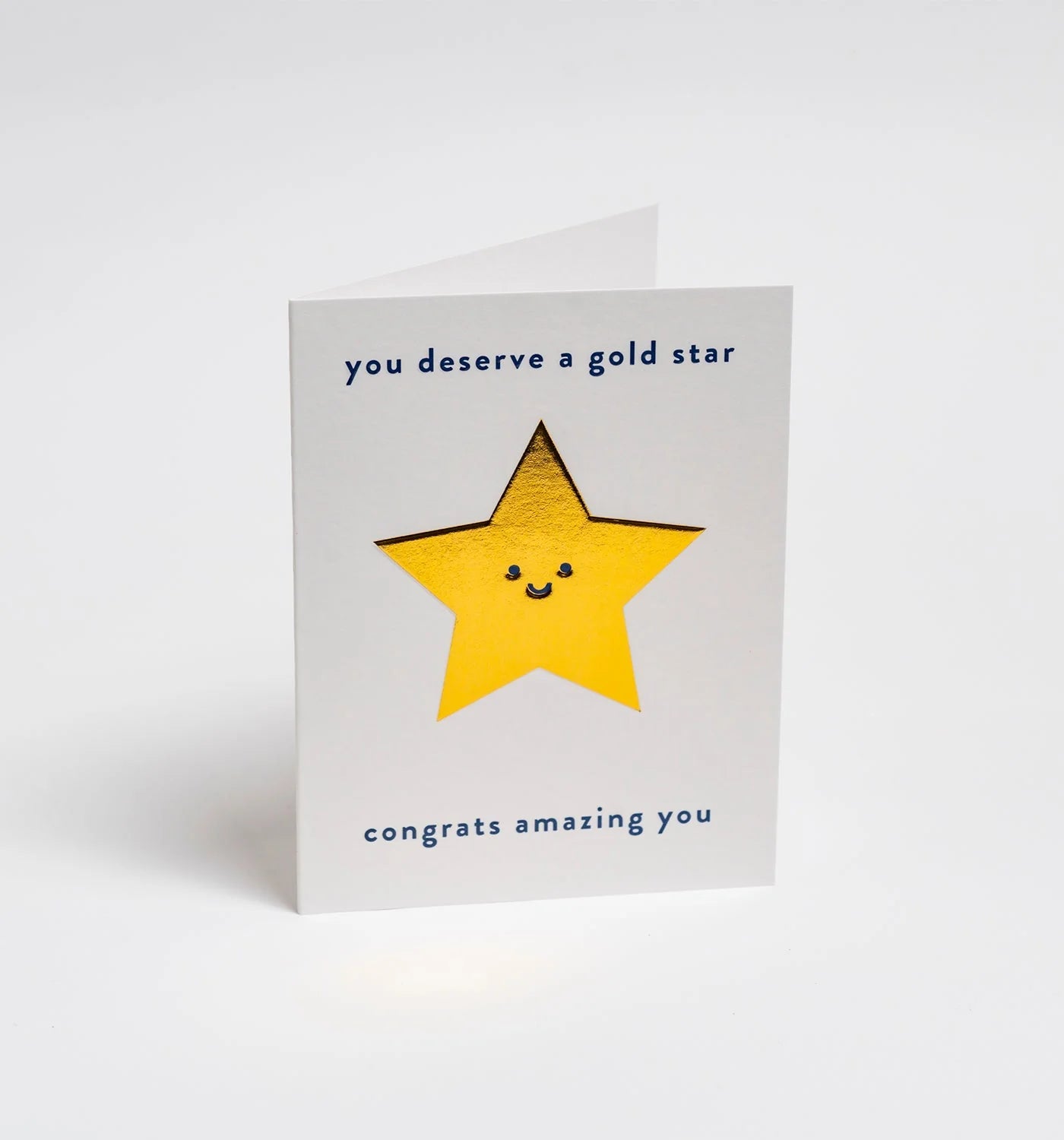 Gold Star, Congrats Mini Card