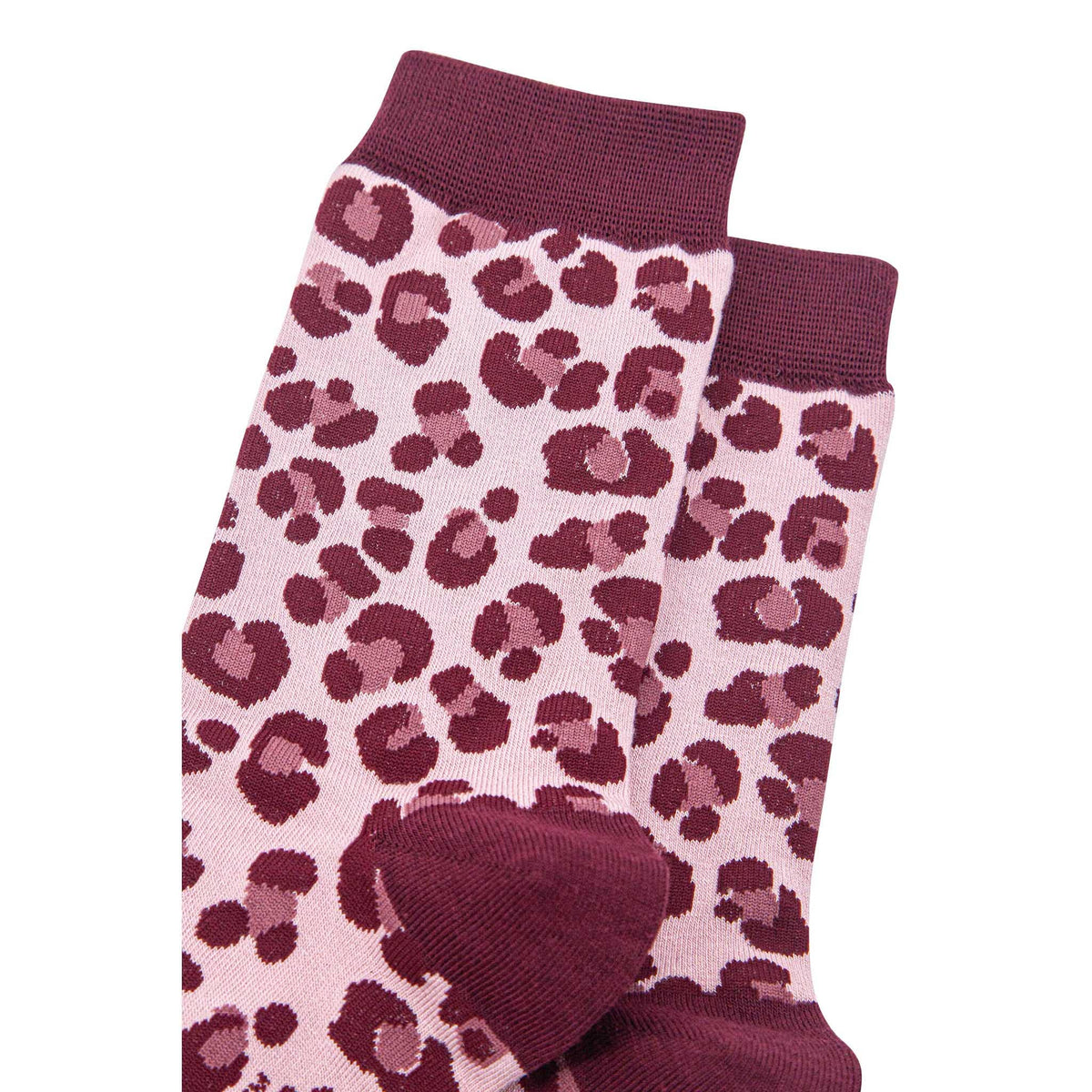 Leopard Print Mulberry Bamboo Socks