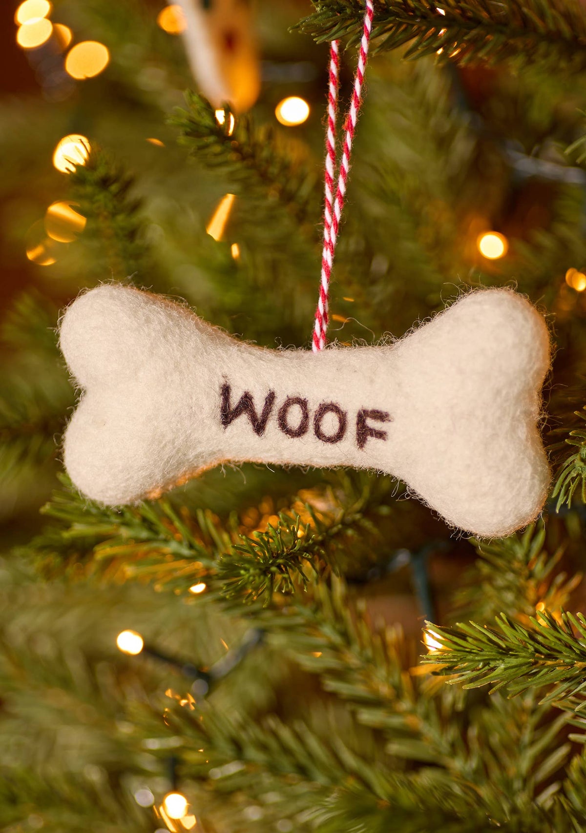 'Woof' Bone Hanging Decoration
