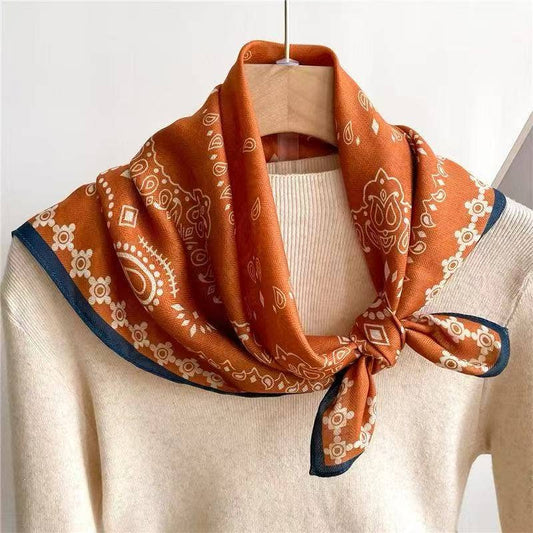 Boho Paisley Square Scarf