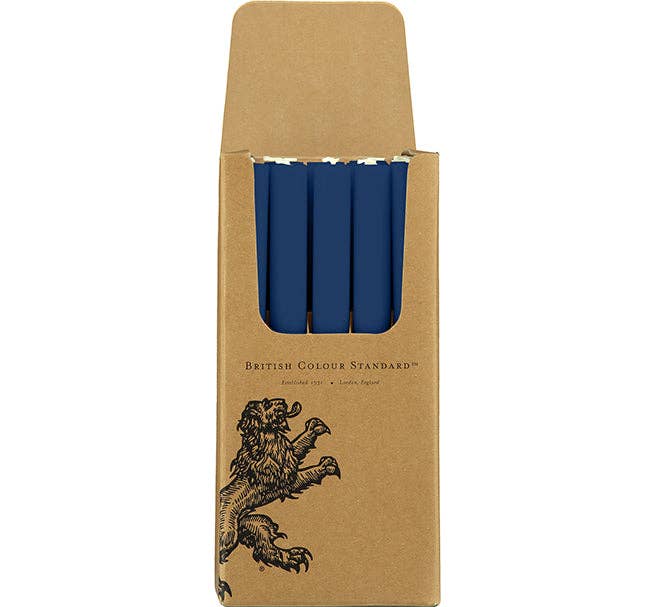 British Colour Standard Eco Dinner Candle in Midnight Blue