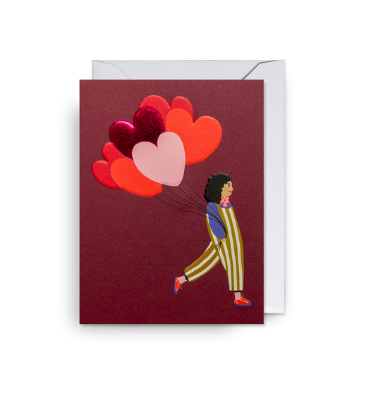 Heart Balloon Mini Card