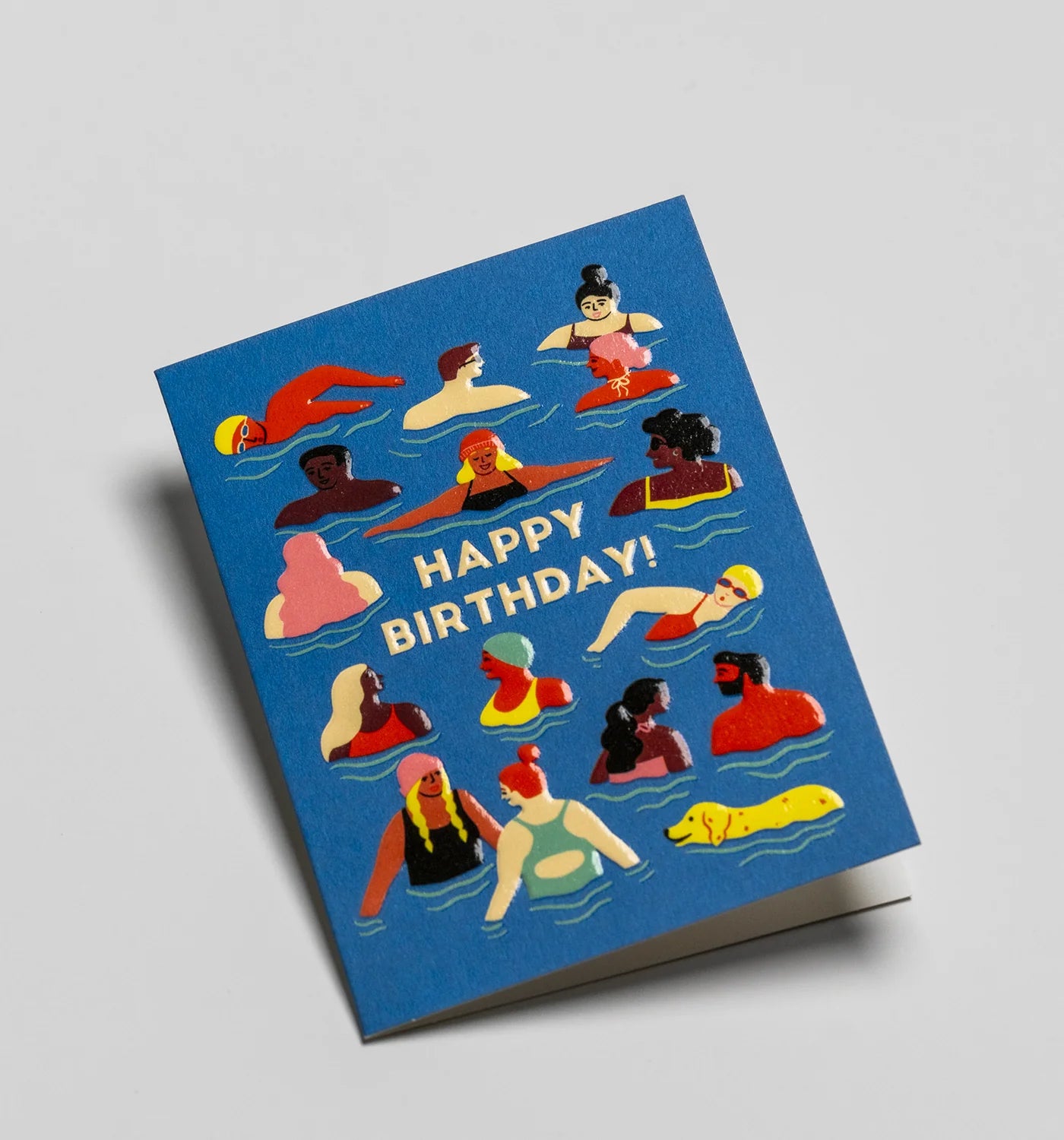 Birthday Swimmers Mini Card