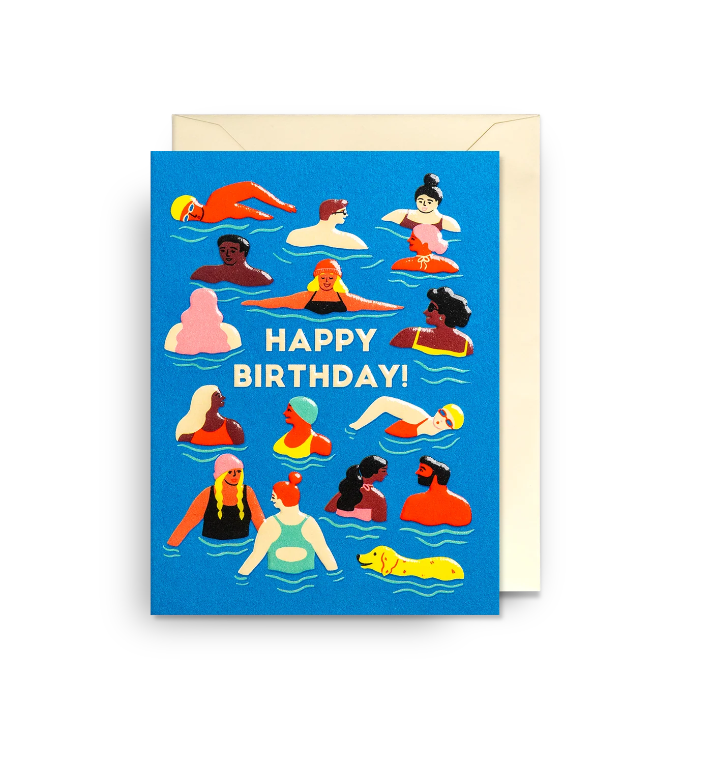 Birthday Swimmers Mini Card
