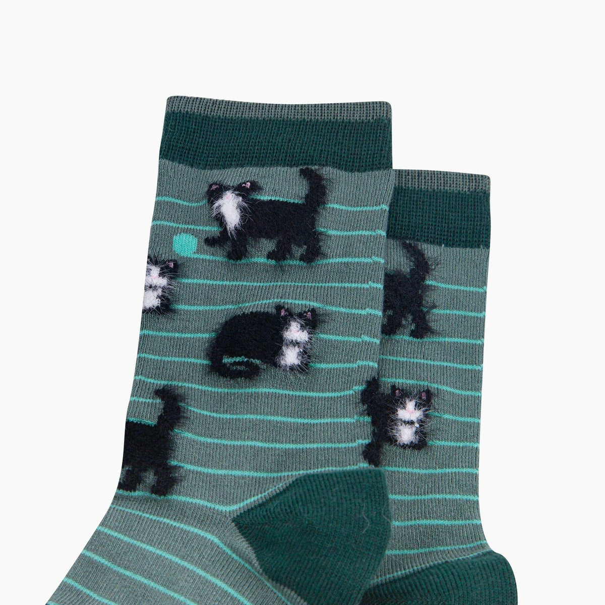 Black Cat Women's Fluffy Bamboo Socks