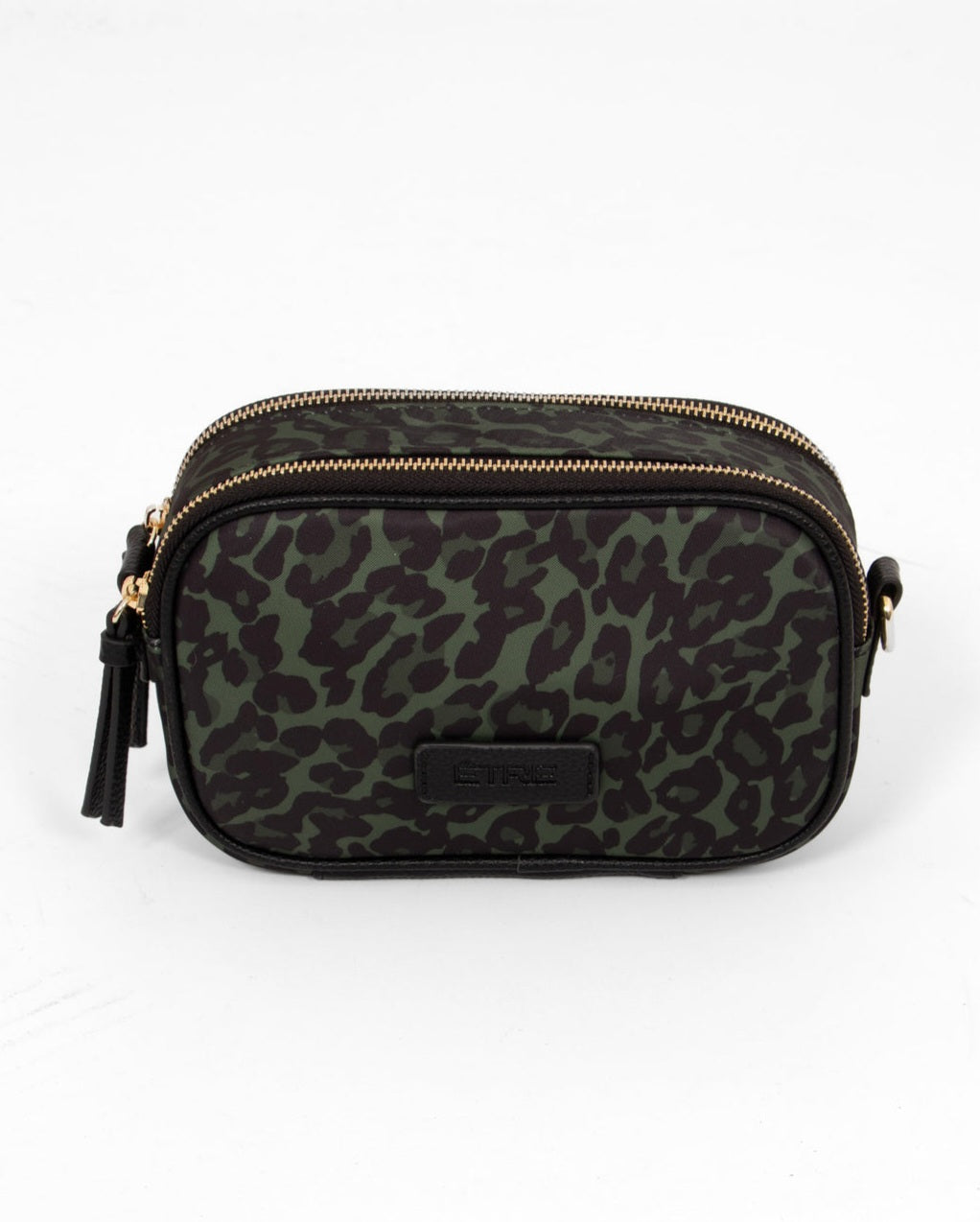 Ripley Animal Print Cross Body Bag in Khaki
