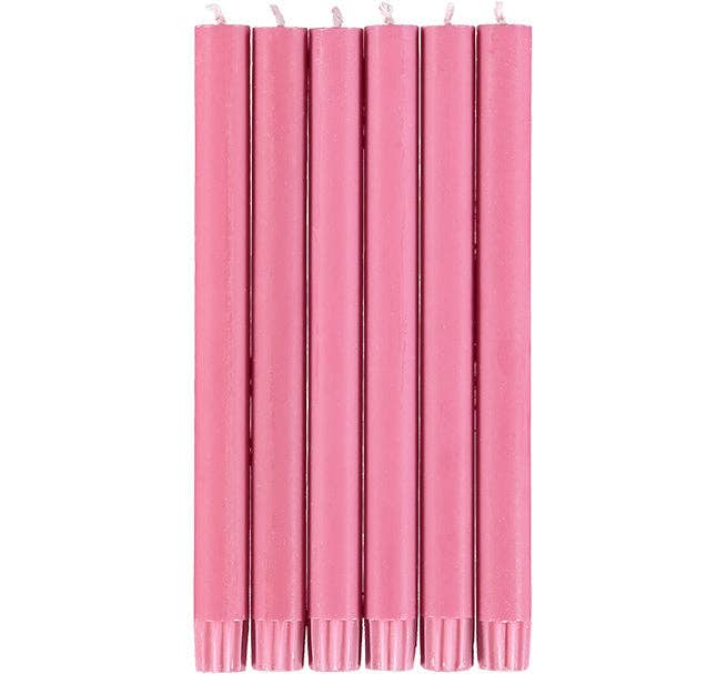 British Colour Standard Eco Dinner Candle in Neyron Rose